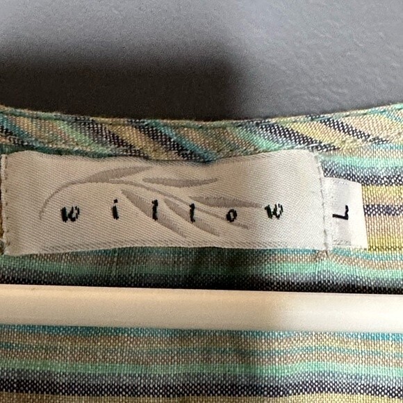 Willow 100% Linen Pastel Striped Sleeveless Top Tank Size Large - Picture 3 of 5
